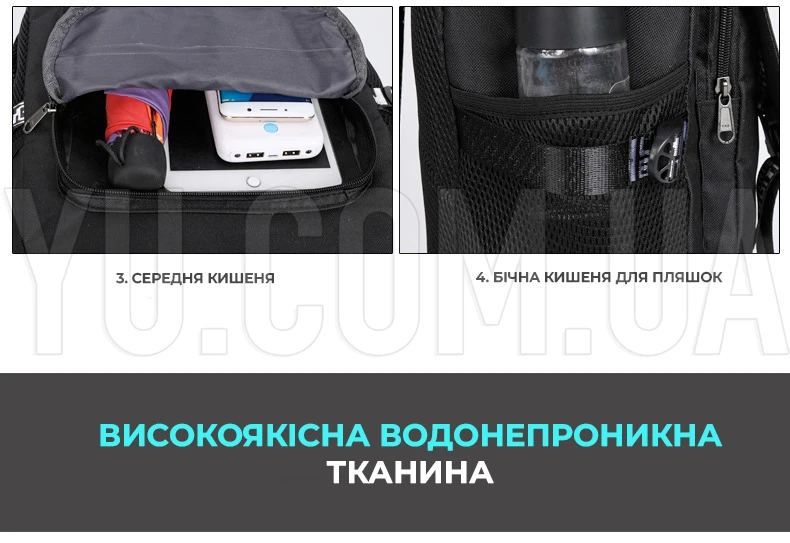 Рюкзак Music з USB світитися у темряві Рюкзак Music з USB світитися у темряві